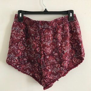 Garage Red Pattern Shorts